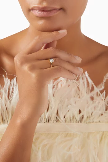 Gaia Solitaire Diamond Ring in 18kt Gold