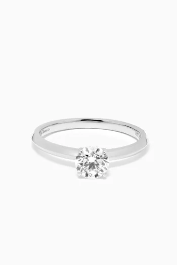 Gaia Solitaire Diamond Ring in 18kt White Gold