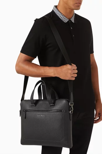 Firenze Briefcase in Grained Leather