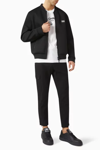 تي شيرت بشعار الماركة قطن جيرسيه