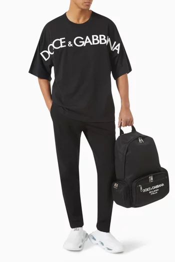 تي شيرت بشعار الماركة قطن جيرسيه