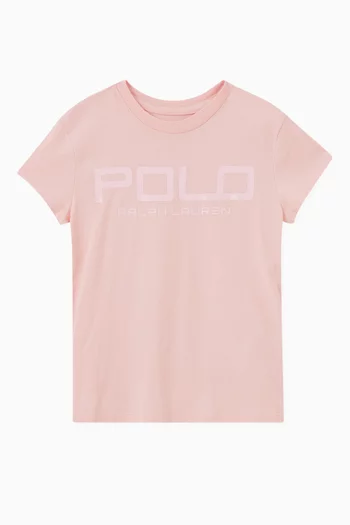 Polo Print T-shirt in Cotton