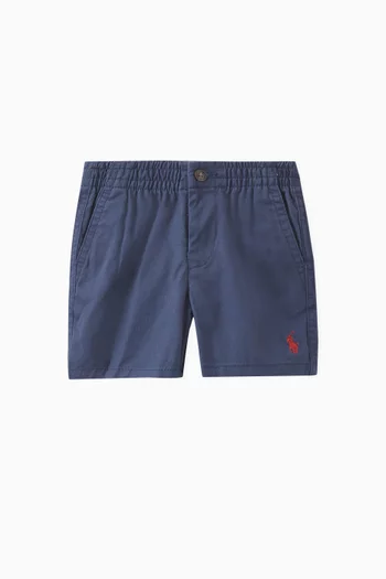 Logo Detail Shorts in Cotton