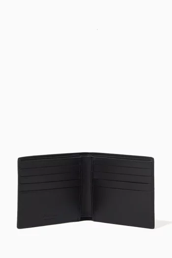 Logo Wallet in Grained Leather
