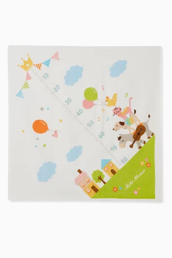 Gauze Printed Bath Towel in Cotton