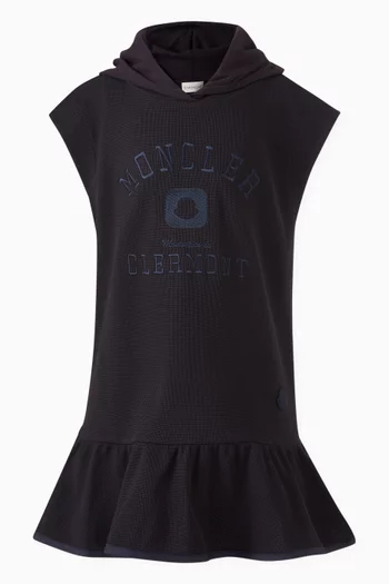 Sleeveless Logo Dress in Cotton