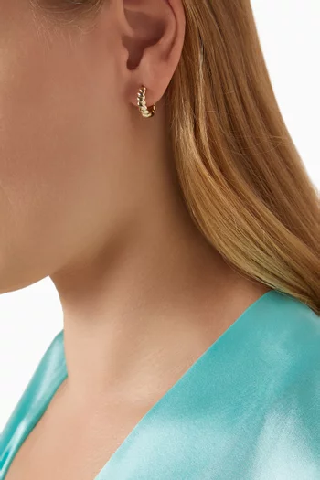 أقراط هاجي بريوش ذهب أصفر عيار 14