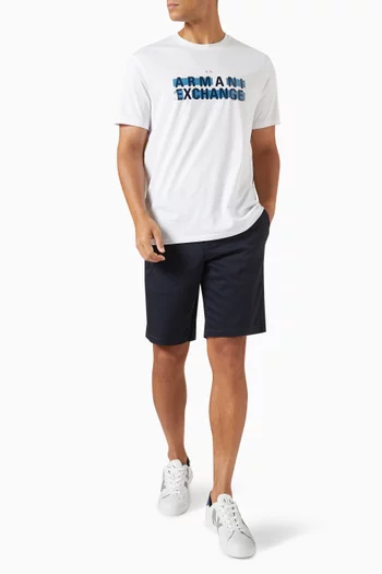 Bermuda Shorts in Cotton Blend