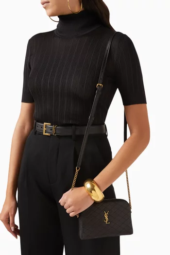 Gaby Chain Pouch Bag in Quilted Lambskin