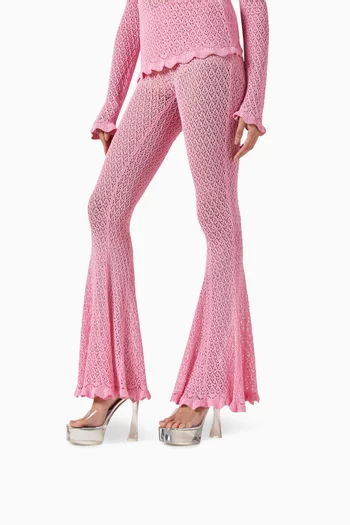 Dalida Glass 140 Platform Mule Sandals in PVC