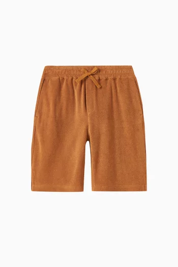 Logo-badge Sweat Shorts in Cotton