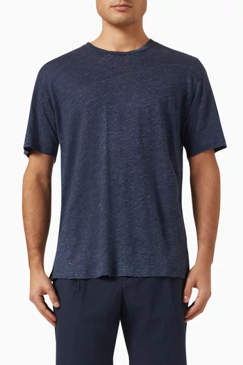 Loose-fit T-shirt in Linen