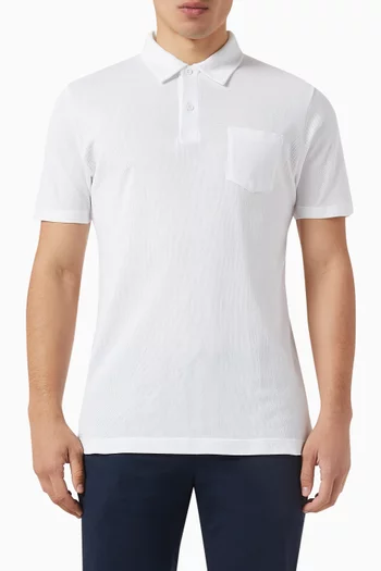 Riviera Polo Shirt in Cotton-mesh