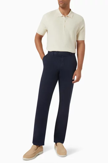 تي شيرت بولو منسوج من القطن