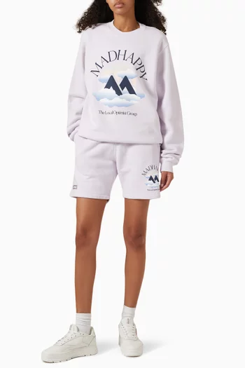 Outdoors Printed Sweatshirt in Cotton-fleece