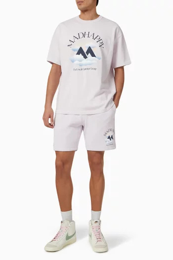 شورت أوت دورز مطبوع صوف قطني