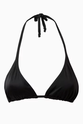 String Bikini Top in 4-way stretch Nylon Lycra