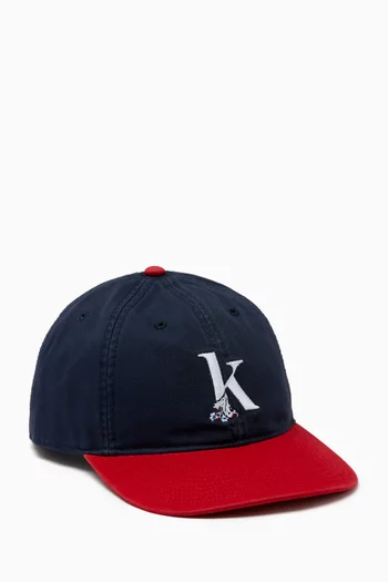 Embellished K Cap in Cotton