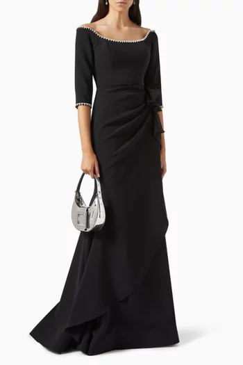 Crystal-embellished Maxi Dress