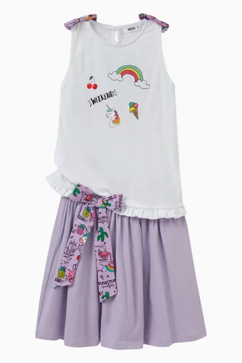 Unicorn Sleeveless Top in Cotton