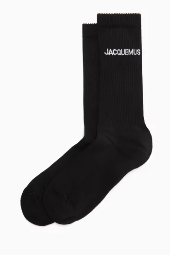 جوارب بشعار Jacquemus مزيج قطن عضوي