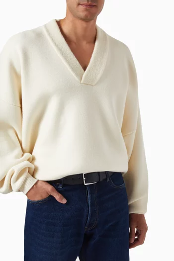 Intrecciato Belt in Calfskin Leather