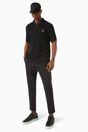 Zebra Logo Polo Shirt in Cotton