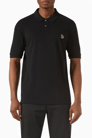 Zebra Logo Polo Shirt in Cotton