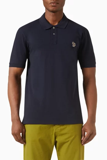 Zebra Logo Polo Shirt in Cotton