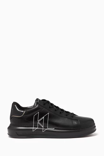Kapri Monogram Outline Sneakers in Leather