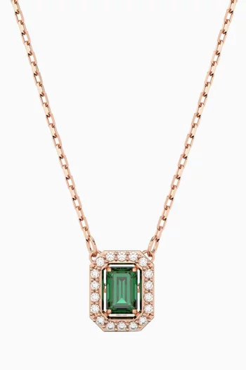 Millenia Crystal Necklace in Rose Gold-plated Metal
