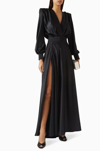 فستان سهرة كريستاليا ستان مطاطي