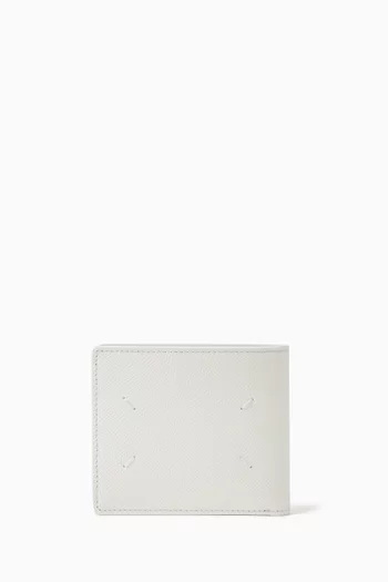 Slim Breeze Four-stitch Wallet in Leather