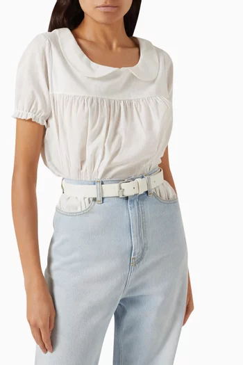 Belt in Grainy Leather