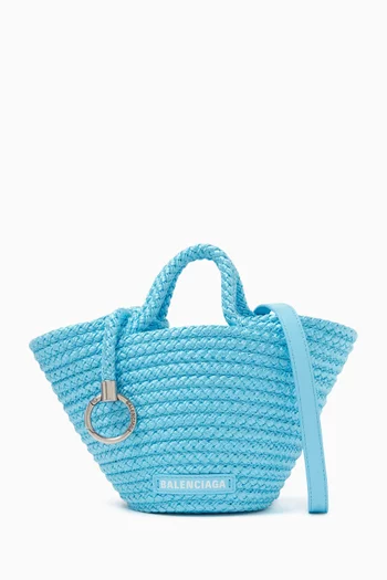 حقيبة إبيزا ميني بتصميم سلة من حبل مجدول