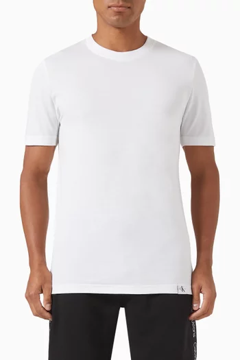 Logo Tab T-Shirt in Organic Cotton Blend