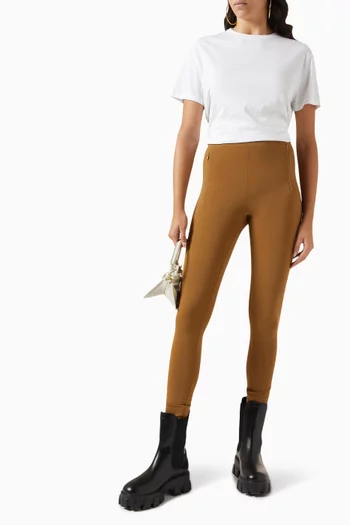 Side-zip Leggings in Viscose