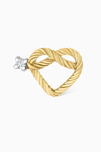 Mini Promise Diamond Single-Stud Earring in 18kt Gold