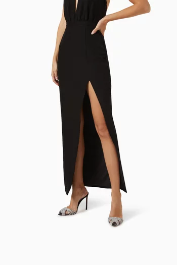 Gatsby 105 Crystal-embellished Slingback Pumps in PVC & Leather