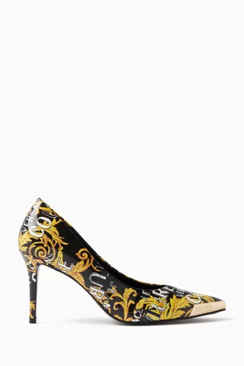 Scarlett 85 Pumps in Printed Faux Leather