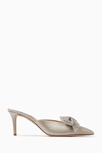Paley 70 Mules in Satin