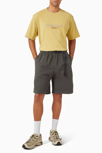Webbing Belt G-Shorts in Organic Cotton Twill