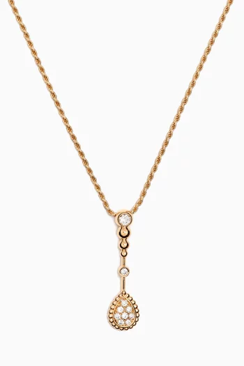 Serpent Bohème Solarité XS Motif Diamond Pendant Necklace in 18kt Gold