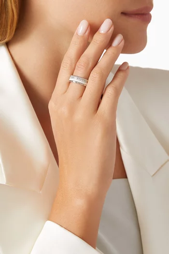 Small Quatre White Edition Diamond Ring 18kt White Gold