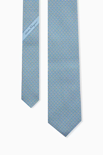 ربطة عنق بنقشة جانشيني حرير