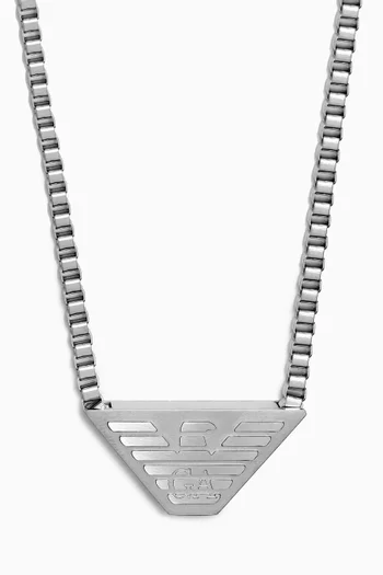 EA Eagle Essentials Necklace in Stainless Steel
