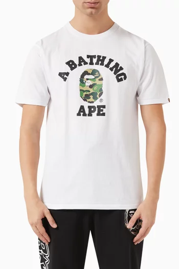 ABC Camo College T-shirt in Cotton