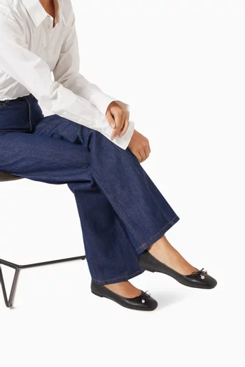 Elme Ballerina Flats in Nappa