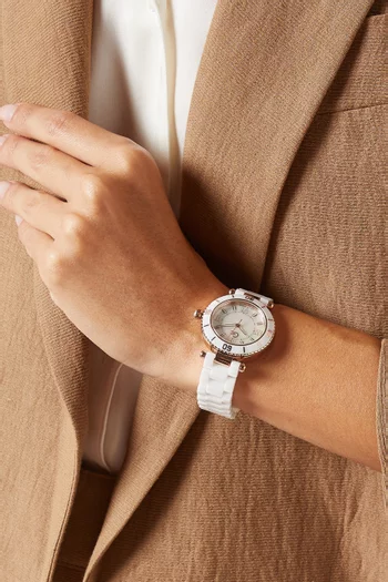 Muse Ceramic Quartz Watch, 34mm