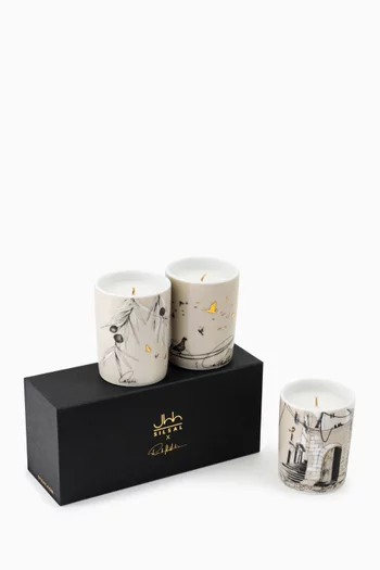 x Randa Haddadin Naseem Mini Candle Trio, 3 x 60g